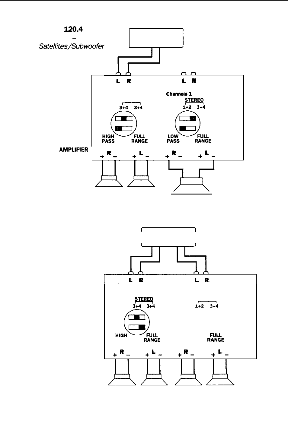 Granite 2 channel | Soundstream Technologies Granite 120.4 User Manual | Page 11 / 20