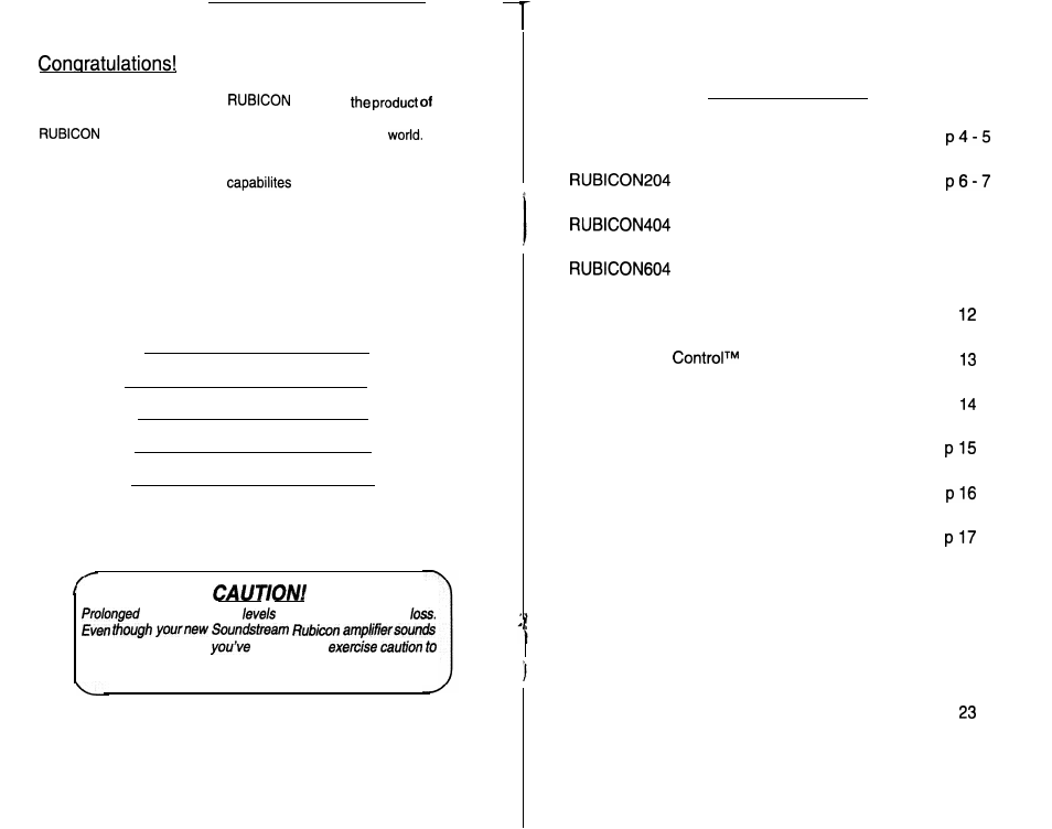 Soundstream Technologies 604 User Manual | Page 2 / 12