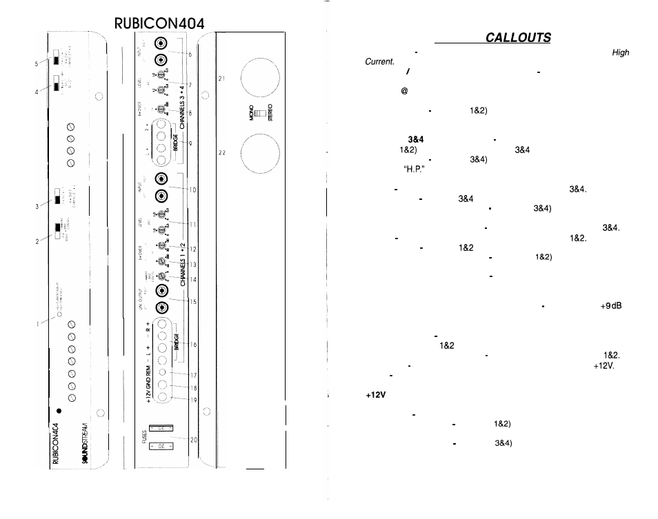 Key to | Soundstream Technologies 604 User Manual | Page 5 / 12