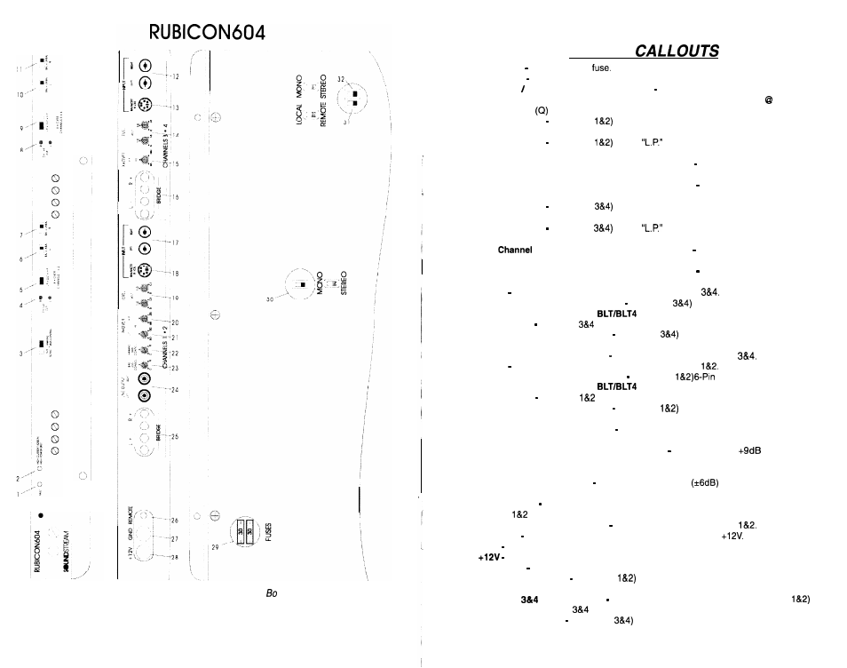 Key to | Soundstream Technologies 604 User Manual | Page 6 / 12