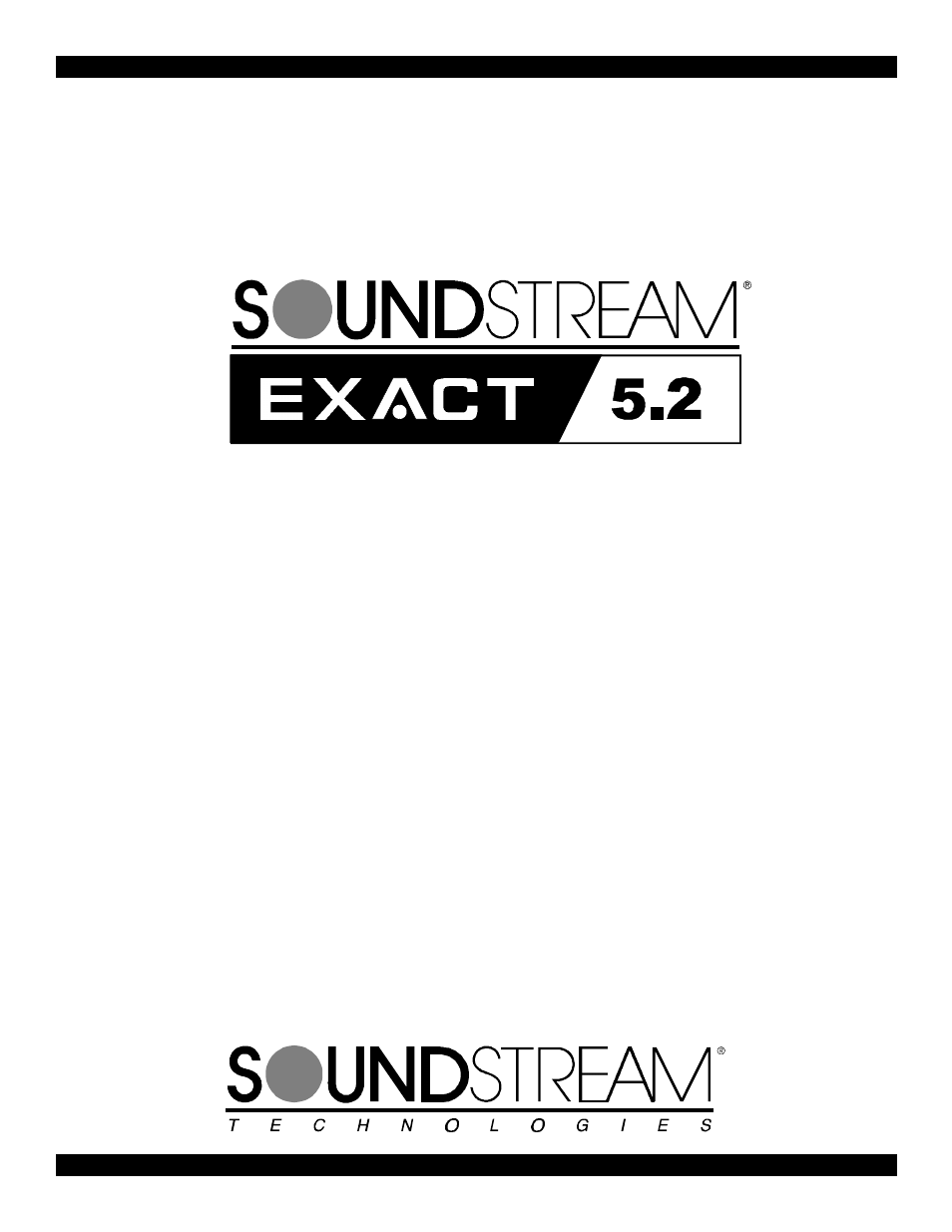 Soundstream Technologies 5.2 User Manual | 13 pages