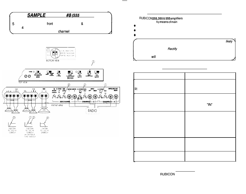 System, Trident protection circuitry, Troubleshooting | Service, Only!) | Soundstream Technologies 255 User Manual | Page 14 / 14