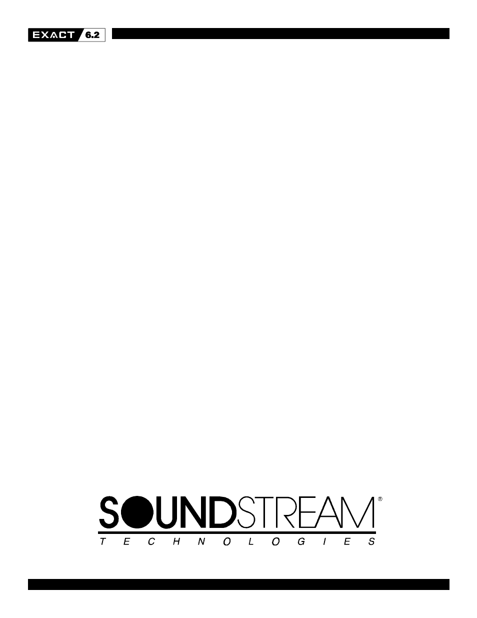 Soundstream Technologies Exact 6.2 User Manual | Page 12 / 13