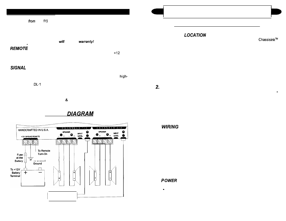 Installation step 4, Wiring, Installation and mounting | Soundstream Technologies SA 164 User Manual | Page 7 / 11