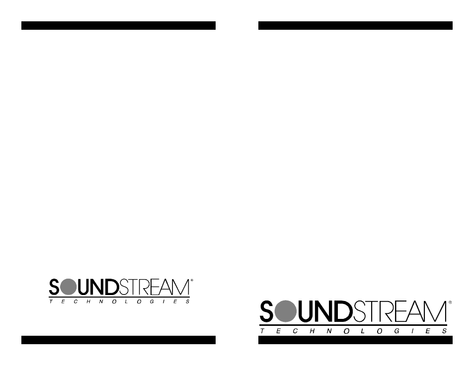 Soundstream Technologies SPL 170 User Manual | 6 pages