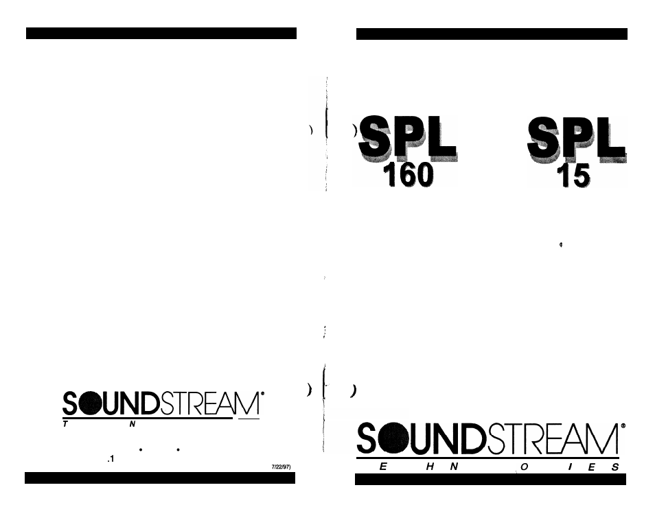 Soundstream Technologies SPL 160 User Manual | 6 pages