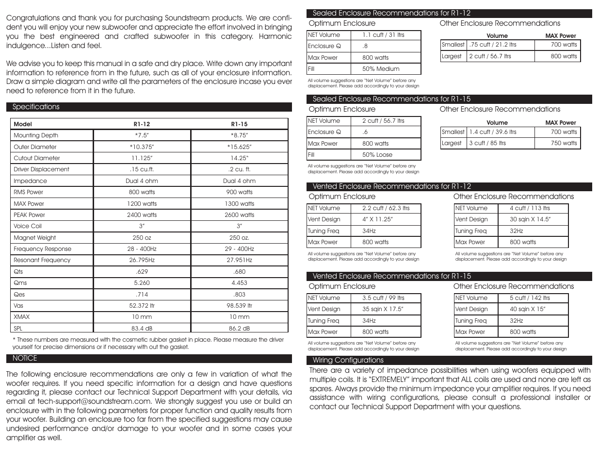 Soundstream Technologies woofer User Manual | Page 2 / 2