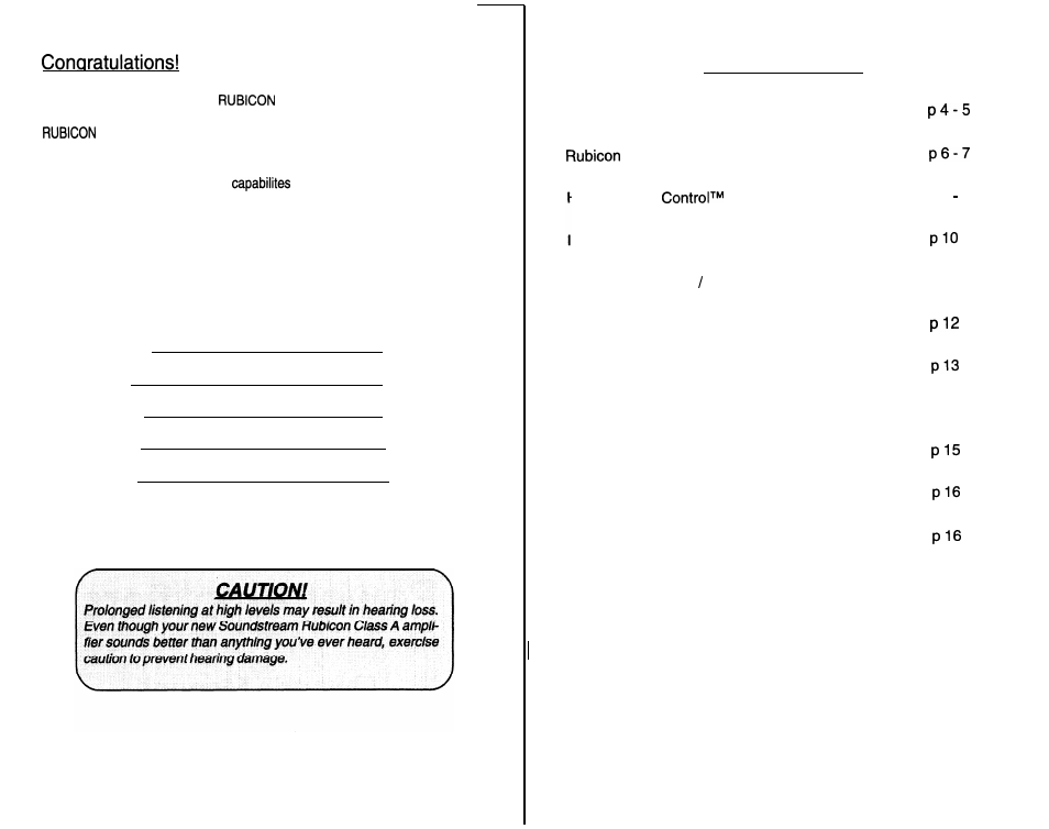 Soundstream Technologies RUBICON Class A 5.2 102 User Manual | Page 2 / 8