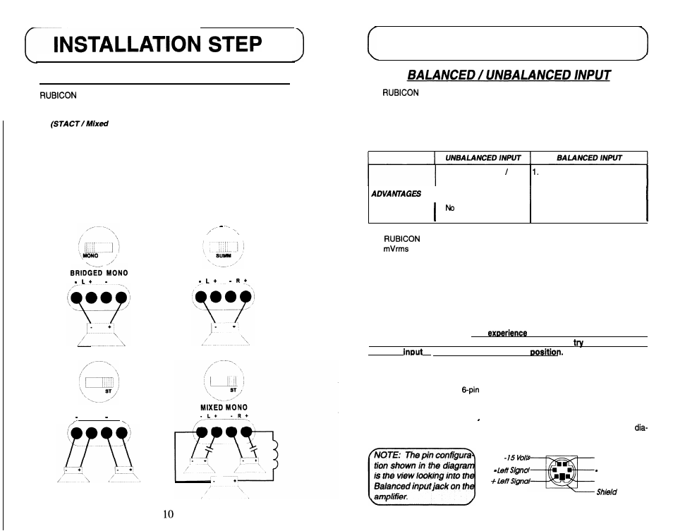 Installation step 2, Selecting the speaker output mode | Soundstream Technologies RUBICON Class A 5.2 102 User Manual | Page 6 / 8