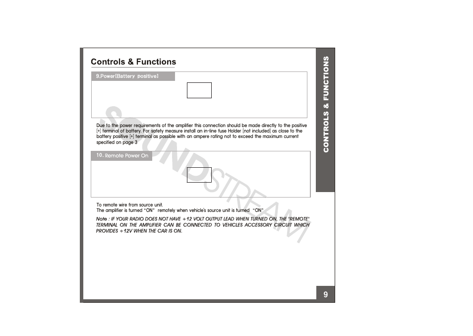 Controls&function3 | Soundstream Technologies XXX-15000D User Manual | Page 10 / 13