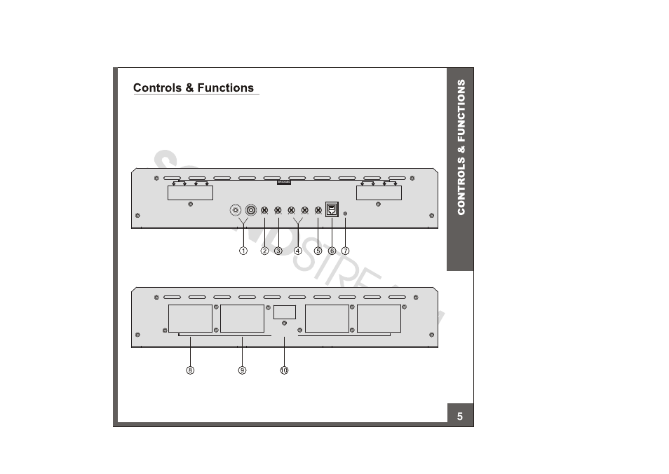 Panel | Soundstream Technologies XXX-15000D User Manual | Page 6 / 13