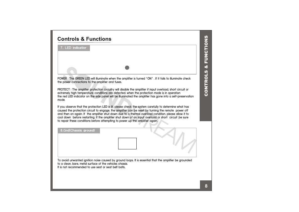 Controls&function2 | Soundstream Technologies XXX-15000D User Manual | Page 9 / 13