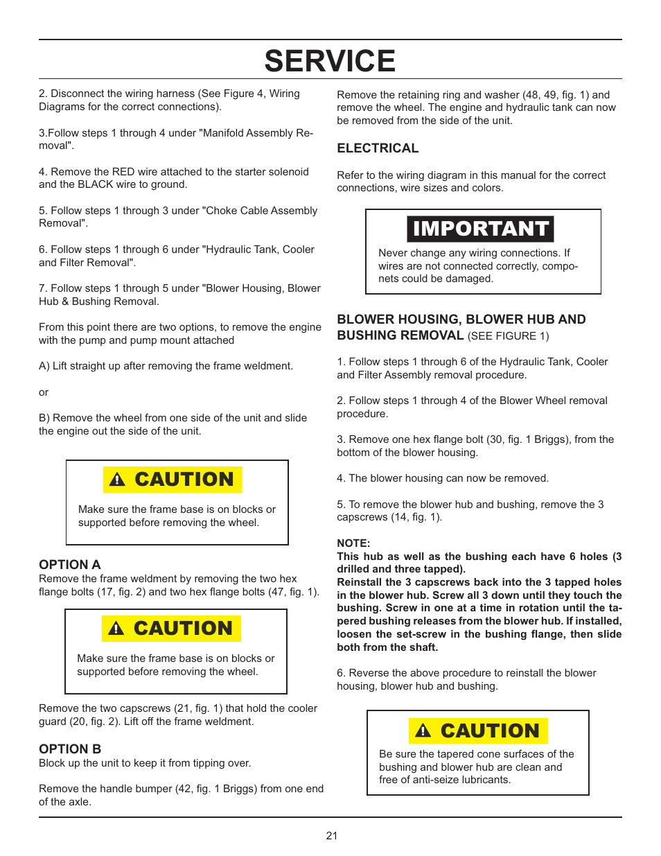 Service, Important, Caution | Stanley GT 18B01 User Manual | Page 21 / 30