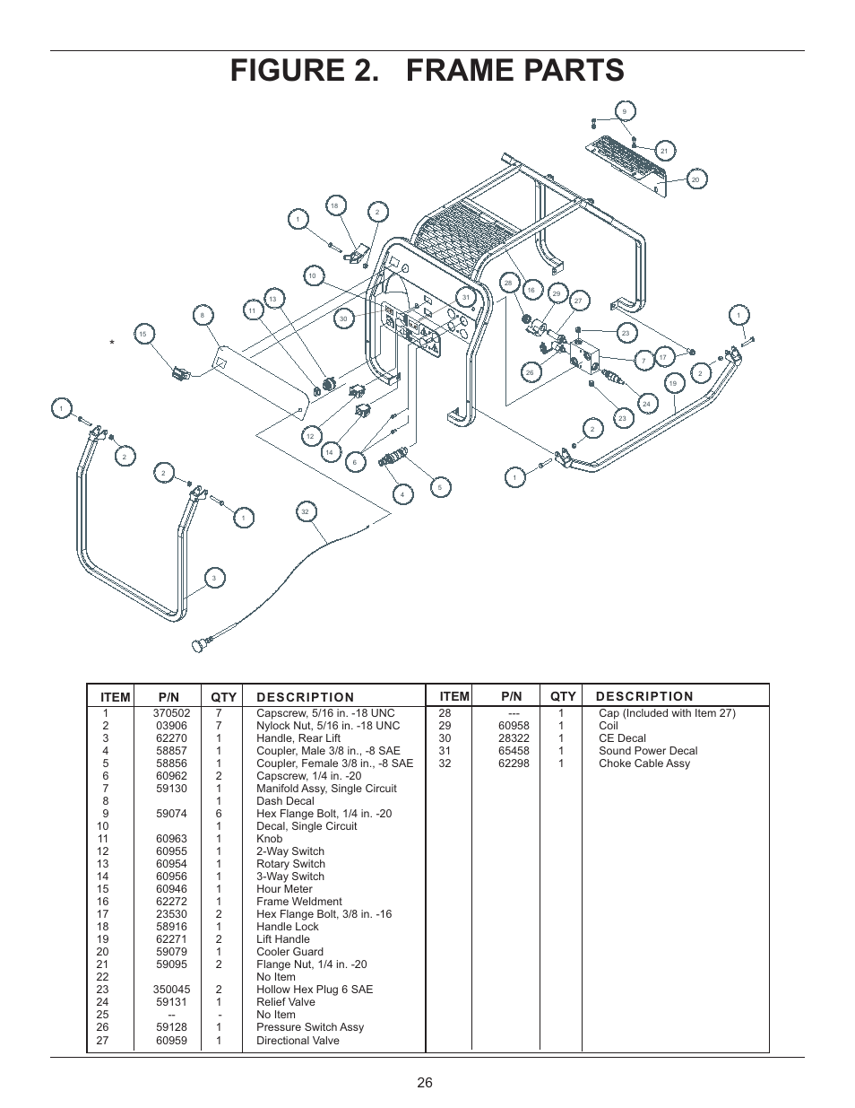 Figure 2. frame parts | Stanley GT 18B01 User Manual | Page 26 / 30