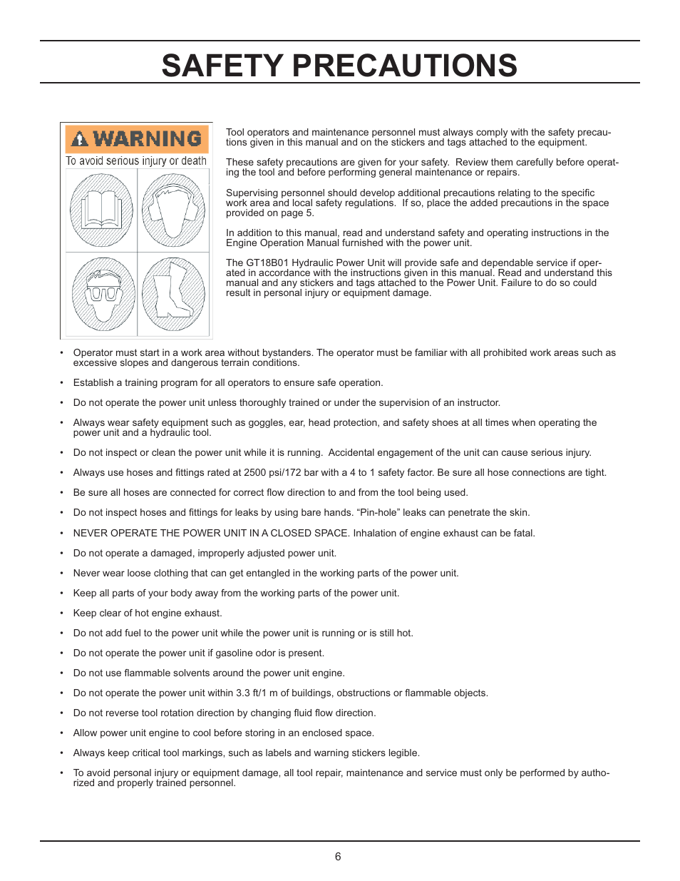 Safety precautions | Stanley GT 18B01 User Manual | Page 6 / 30