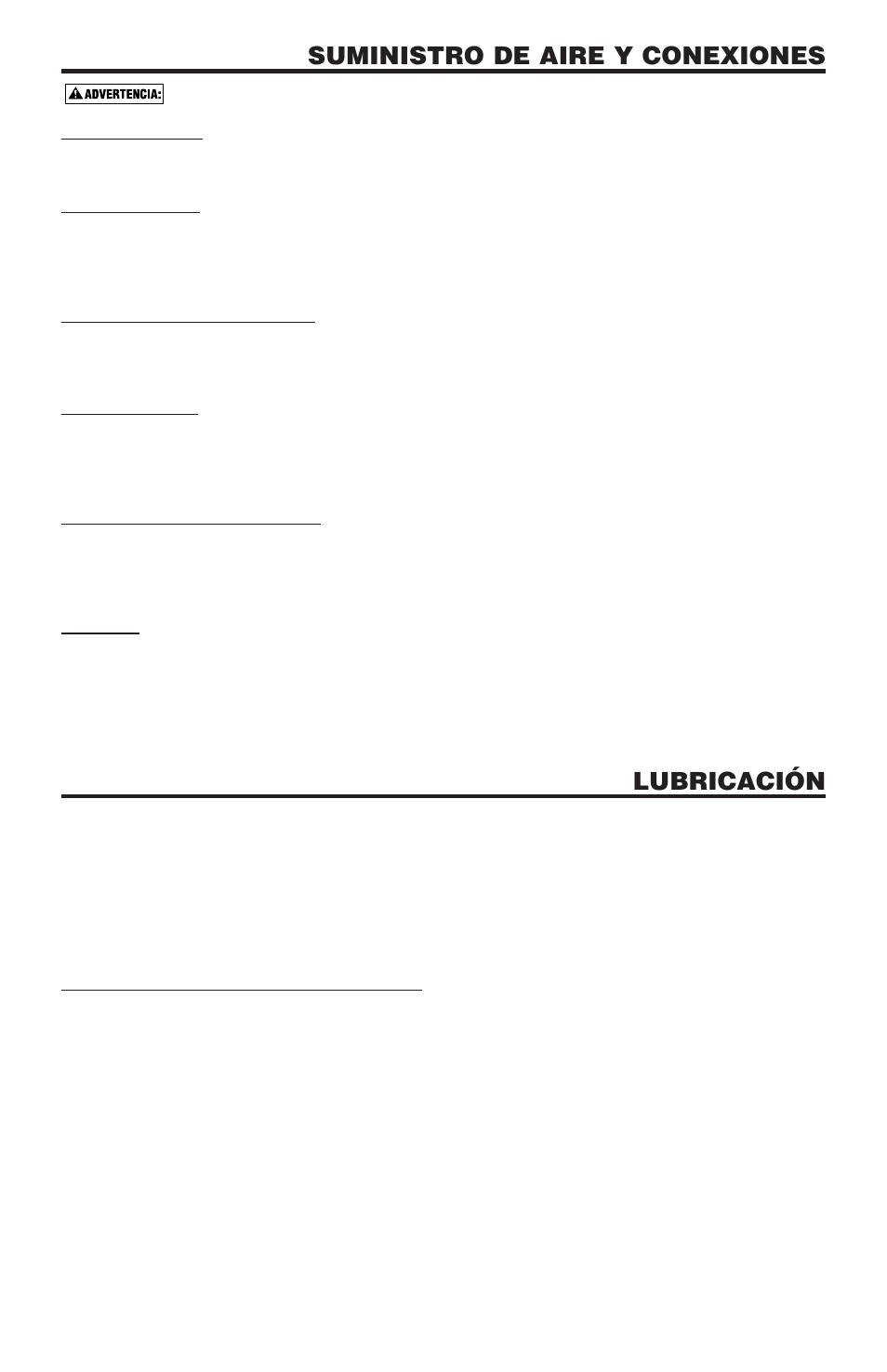 Suministro de aire y conexiones, Lubricación, Conexiones | Mangueras, Fuente de suministro, Regulador, Presión de operación, Filtro, Operación en la época de frío | Bostitch N100CPP User Manual | Page 15 / 32
