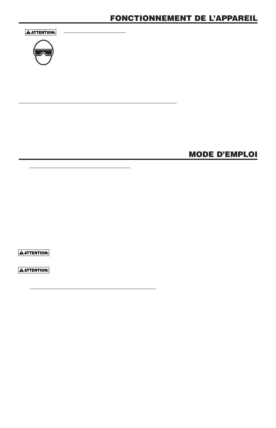 Fonctionnement de l’appareil, Mode d’emploi | Bostitch N100CPP User Manual | Page 27 / 32