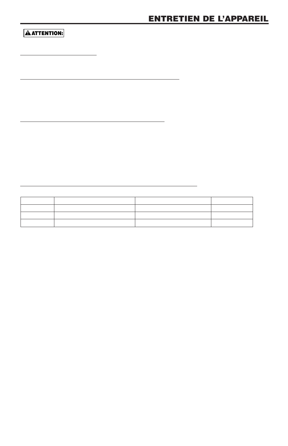 Entretien de l’appareil, Pièces de rechange, Procédure d’assemblage des garnitures | Alimentation d’air - pression - volume, Caractéristiques des éléments d’assemblage | Bostitch N100CPP User Manual | Page 29 / 32