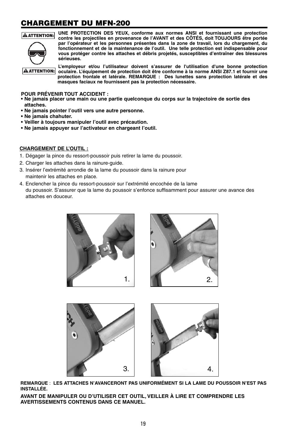 Chargement du mfn-200 | Bostitch MFN-200 User Manual | Page 19 / 23