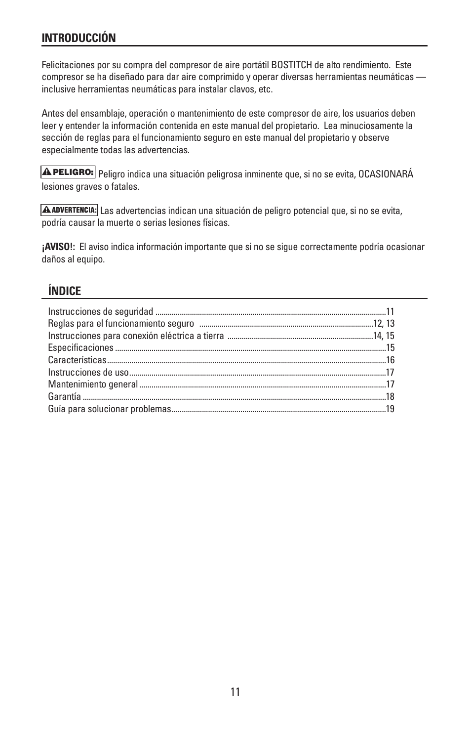 Bostitch CAP2000P-OF User Manual | Page 11 / 32