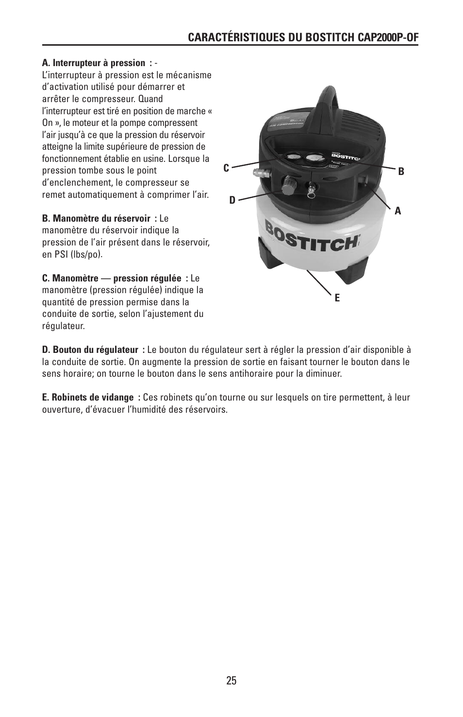 Bostitch CAP2000P-OF User Manual | Page 25 / 32