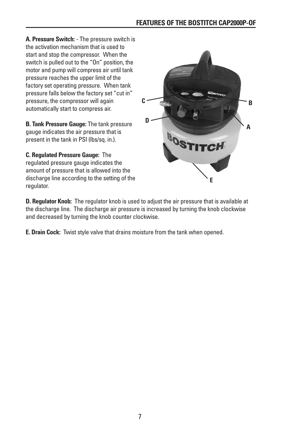 Bostitch CAP2000P-OF User Manual | Page 7 / 32