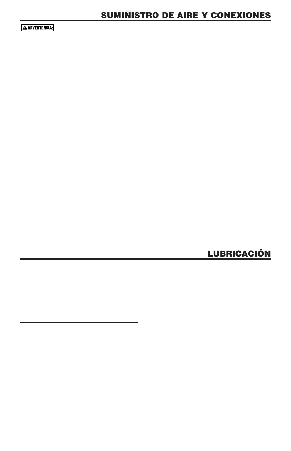 Suministro de aire y conexiones, Lubricación, Conexiones | Mangueras, Fuente de suministro, Regulador, Presión de operación, Filtro, Operación en la época de frío | Bostitch N58C User Manual | Page 15 / 32