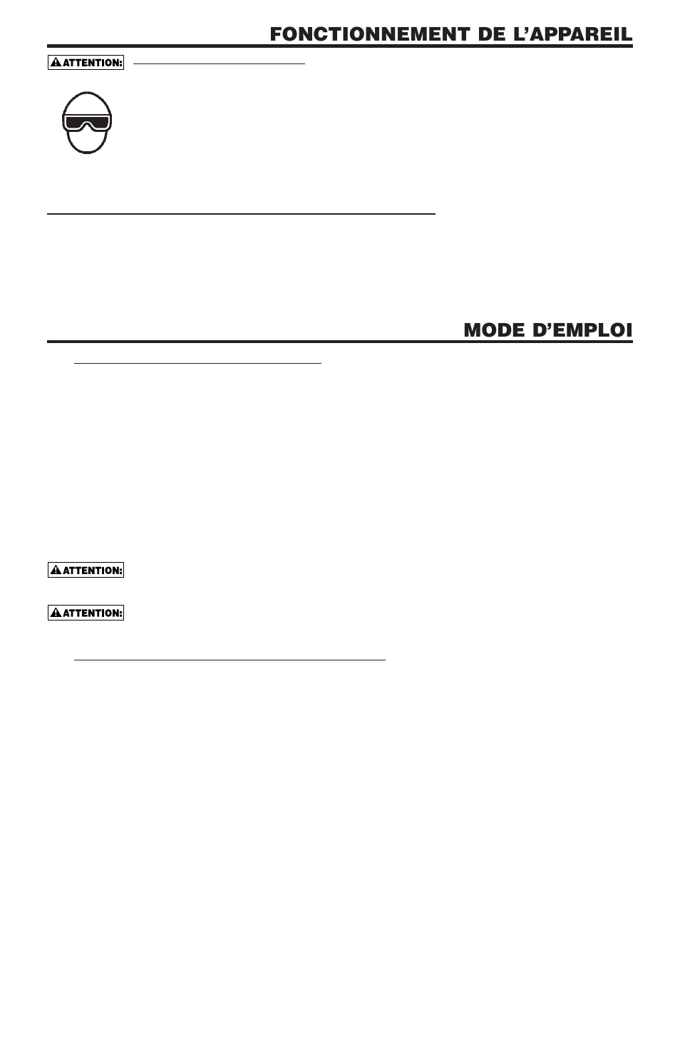 Fonctionnement de l’appareil, Mode d’emploi | Bostitch N58C User Manual | Page 27 / 32