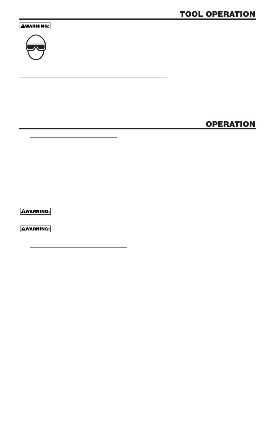 Tool operation, Operation | Bostitch N58C User Manual | Page 7 / 32