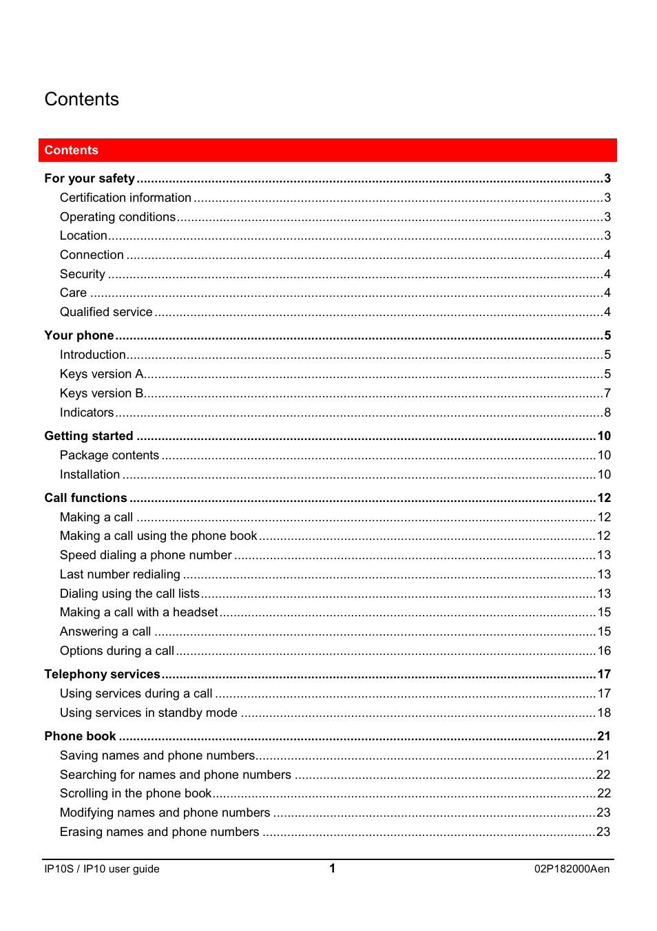 Swiss Diamond IP10S User Manual | Page 2 / 43