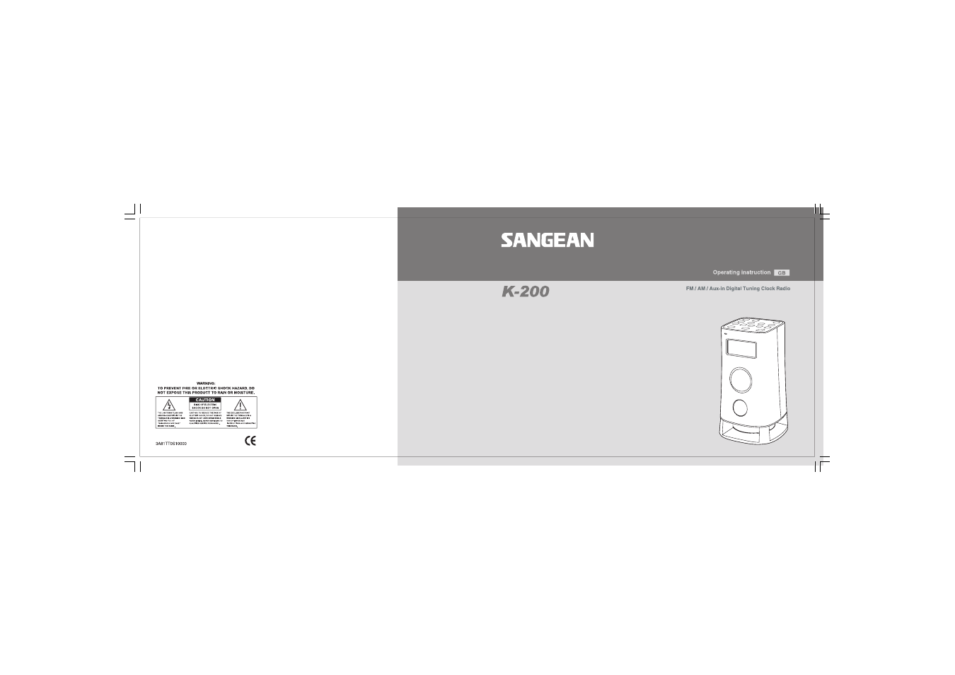 Sangean K-200 User Manual | 29 pages