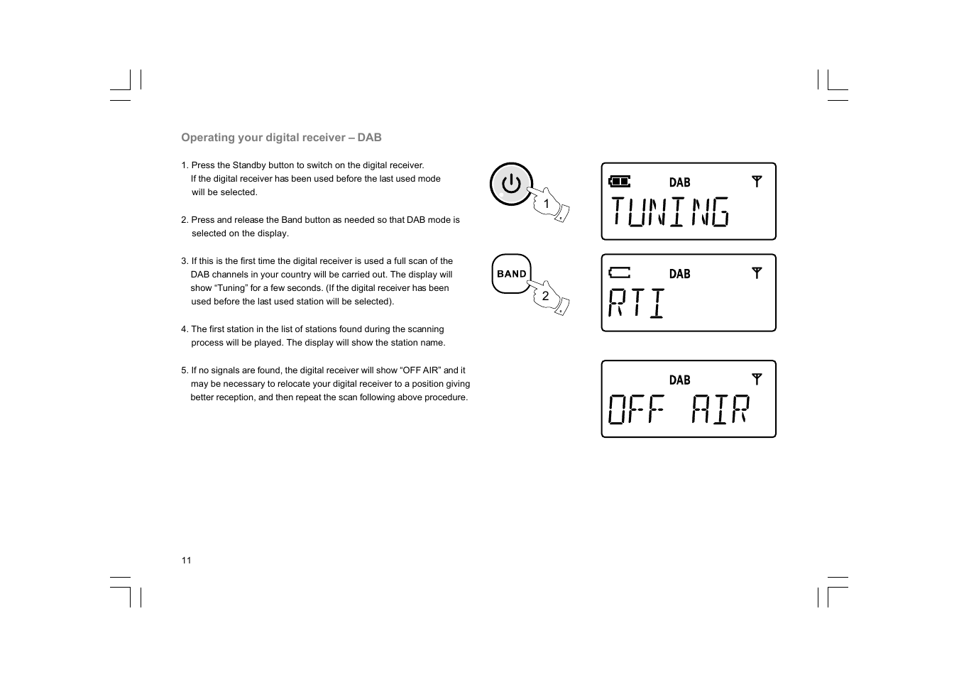 Sangean DCR-200 User Manual | Page 12 / 40