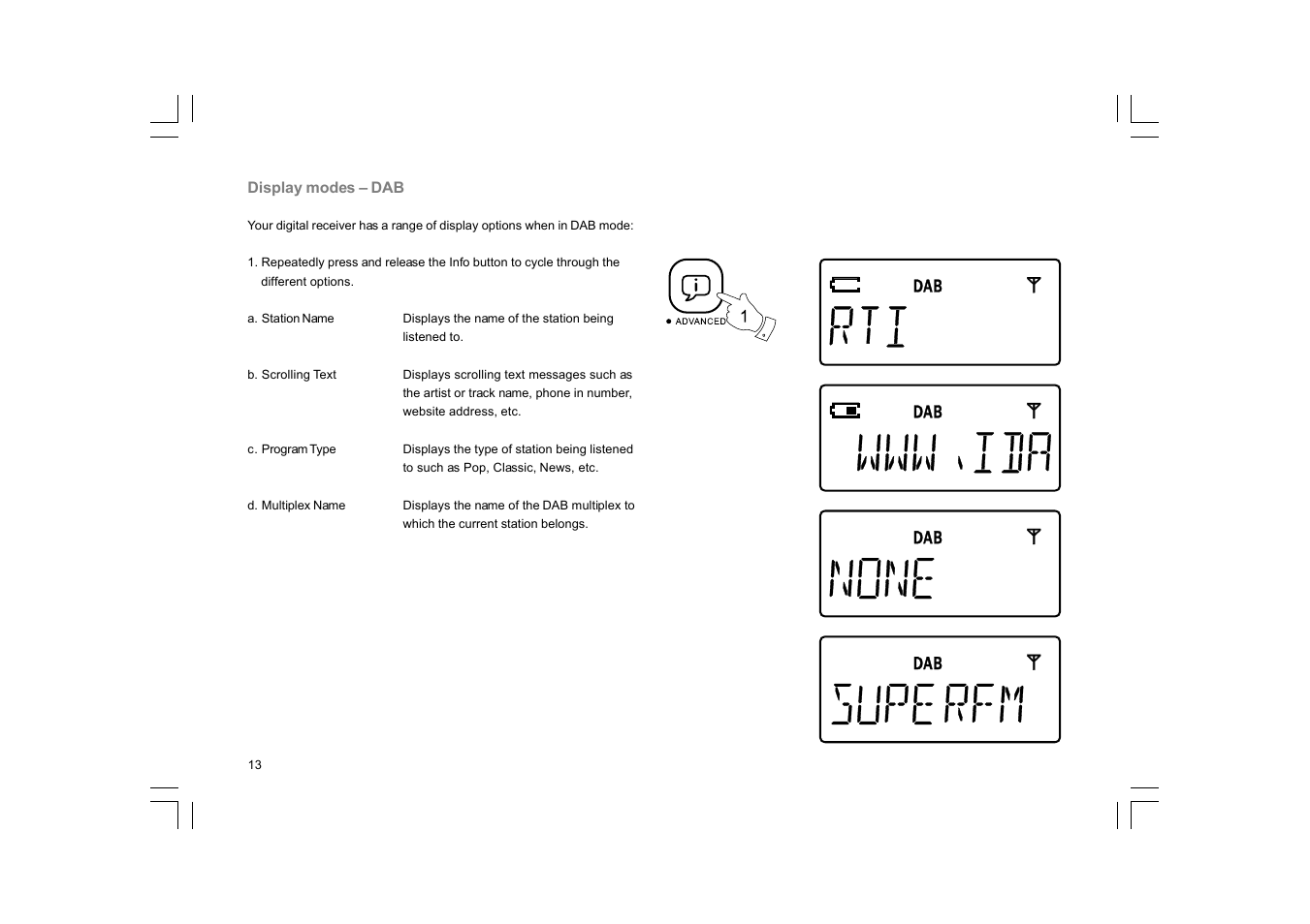 Sangean DCR-200 User Manual | Page 14 / 40