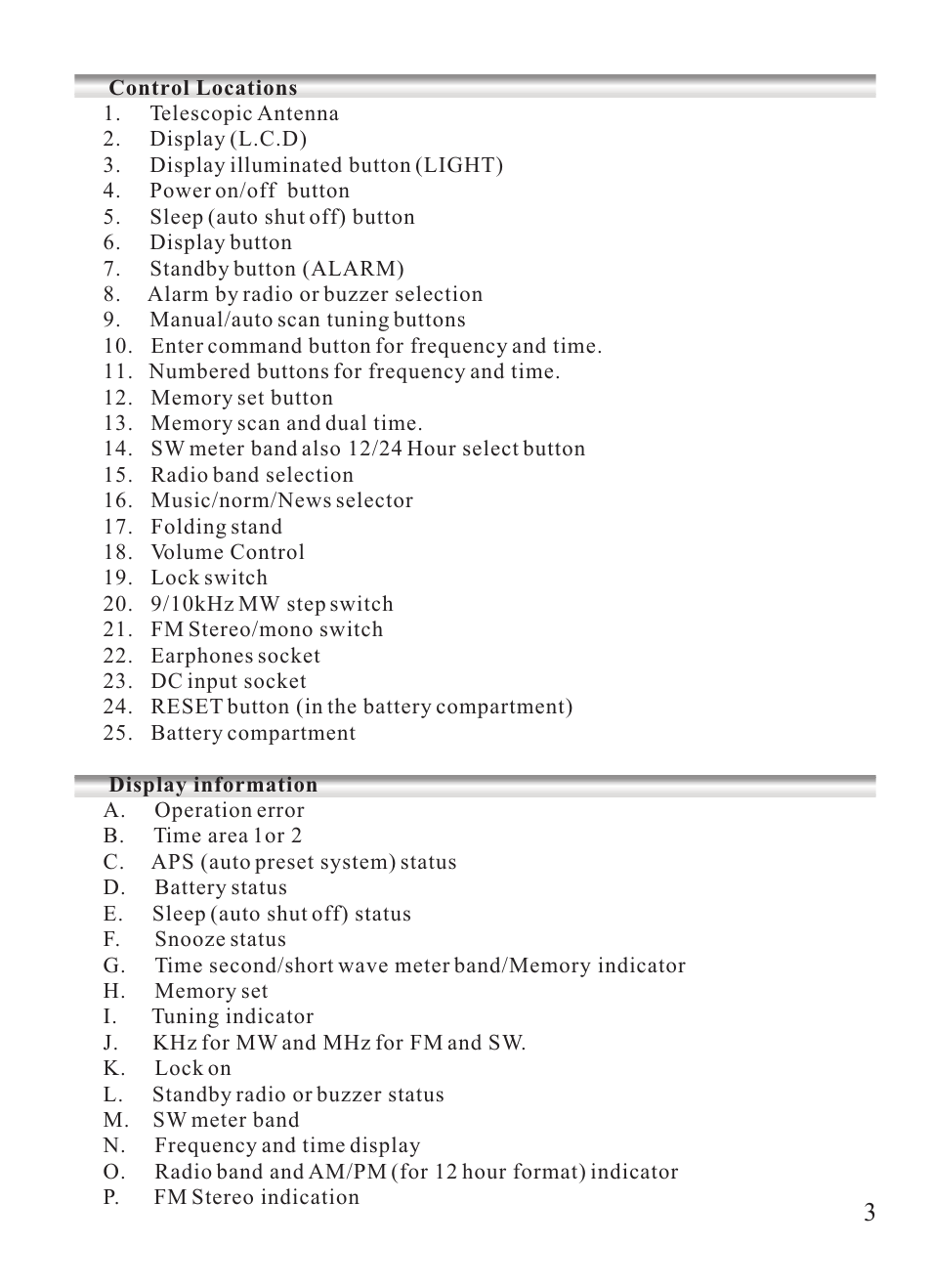 Sangean ATS-404 User Manual | Page 3 / 10