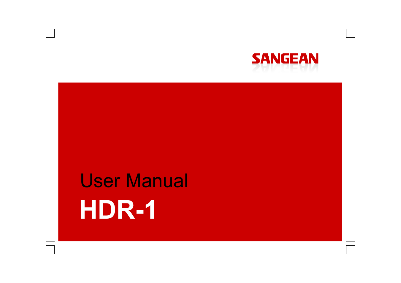 Sangean Sangean- HDR-1 User Manual | 23 pages
