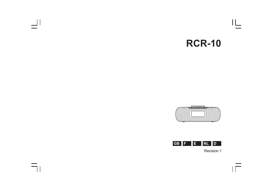 Sangean RCR-10 User Manual | 191 pages