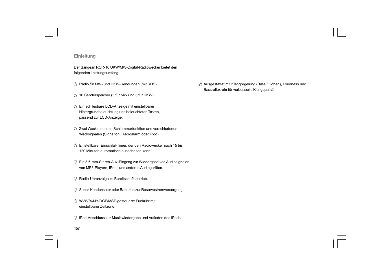 Sangean RCR-10 User Manual | Page 158 / 191