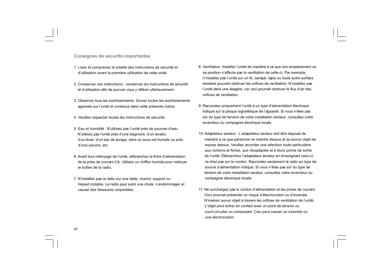 Sangean RCR-10 User Manual | Page 42 / 191