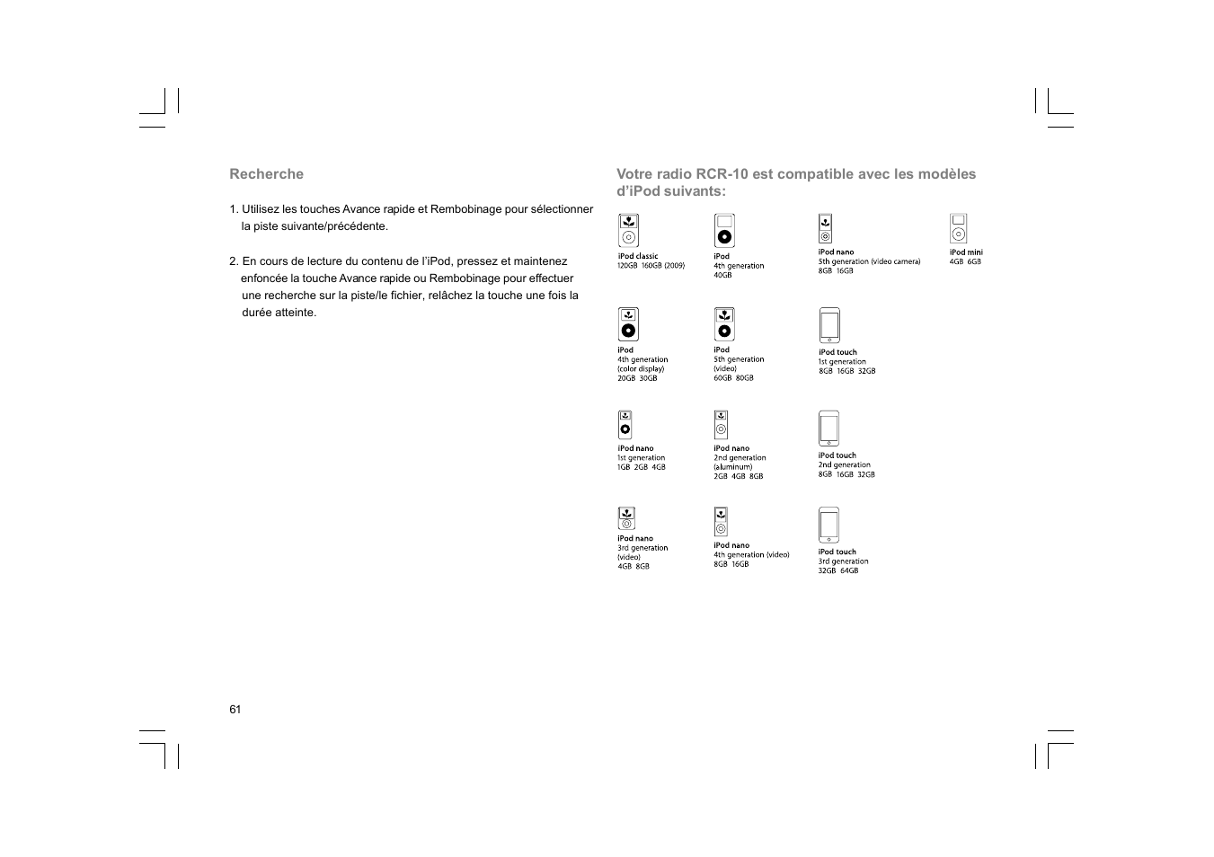 Sangean RCR-10 User Manual | Page 62 / 191