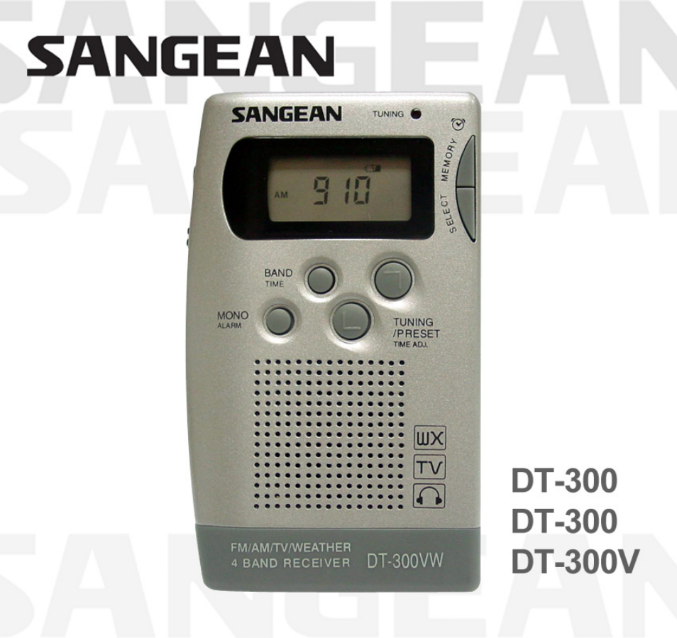 Sangean DT-300 User Manual | 17 pages