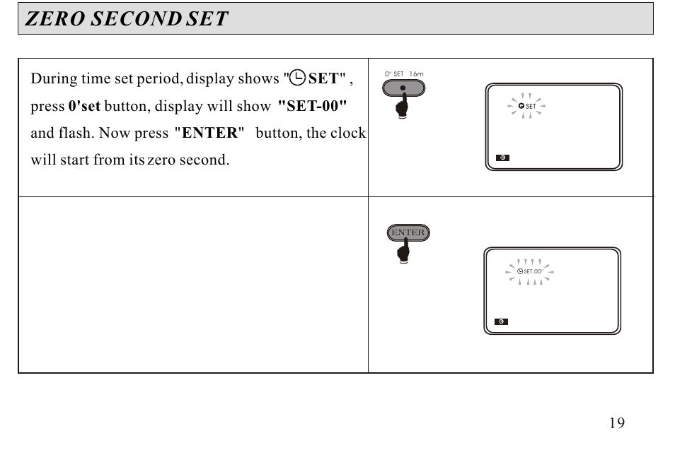 Zero second set | Sangean ATS-606A User Manual | Page 20 / 67