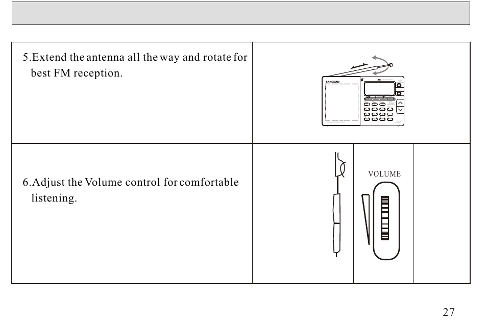 Volume | Sangean ATS-606A User Manual | Page 28 / 67