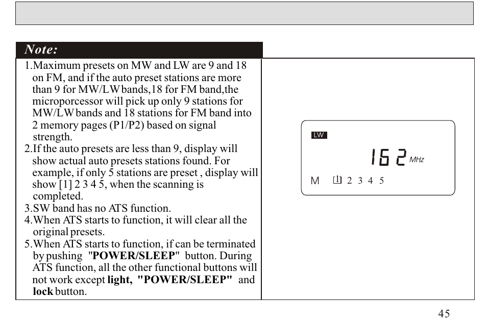 Sangean ATS-606A User Manual | Page 46 / 67