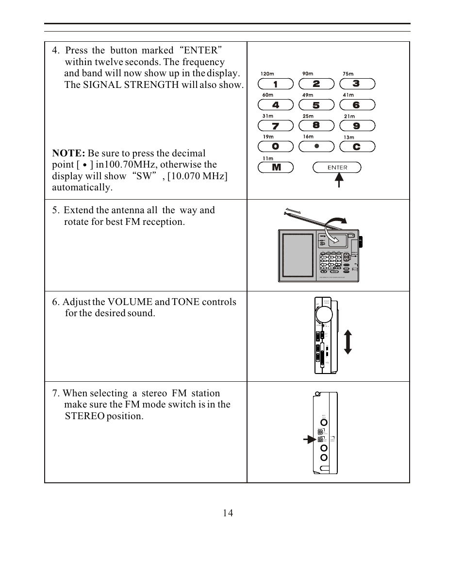 Sangean SANGEAN ATS-808A User Manual | Page 14 / 28