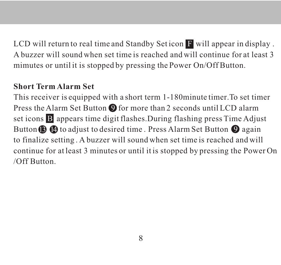 Sangean DT-300/DT-300V User Manual | Page 8 / 17