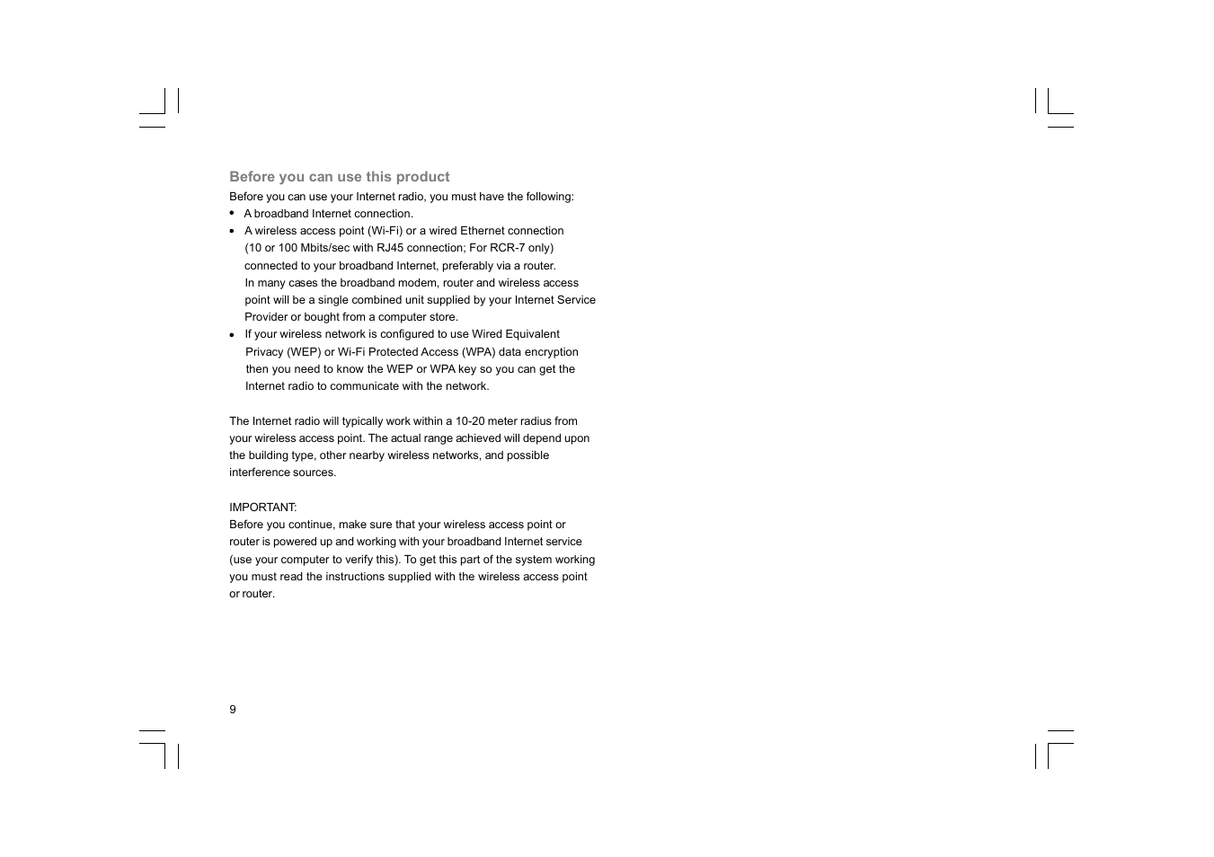 Sangean RCR-7WF User Manual | Page 10 / 40