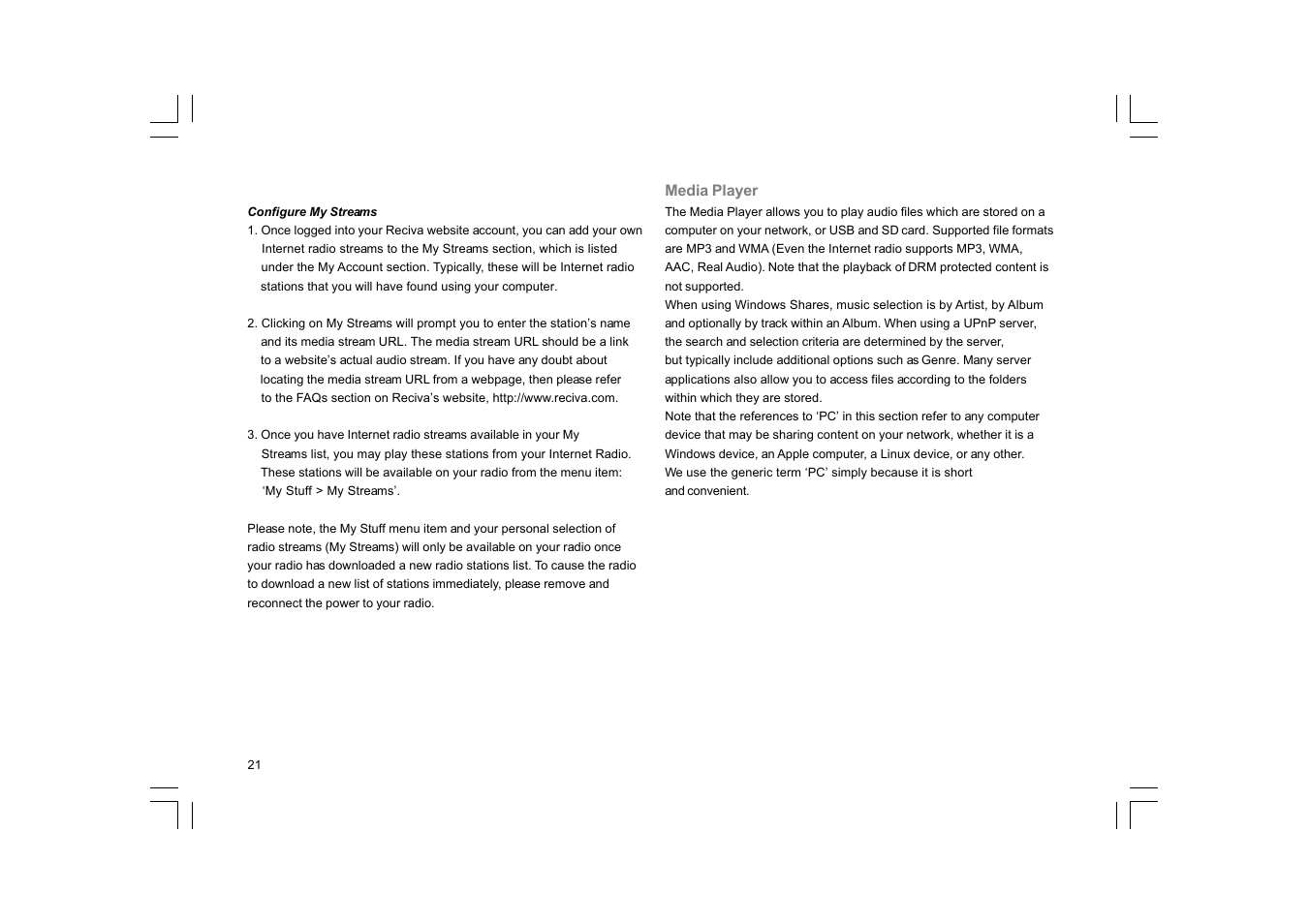 Sangean RCR-7WF User Manual | Page 22 / 40