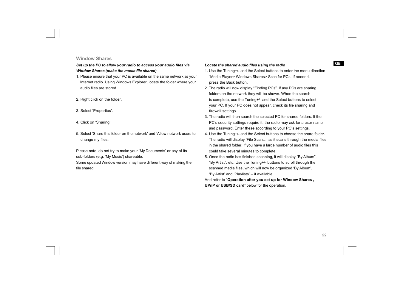 Sangean RCR-7WF User Manual | Page 23 / 40