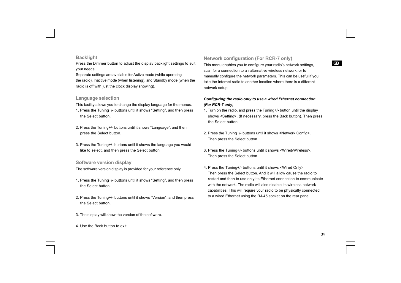 Sangean RCR-7WF User Manual | Page 35 / 40