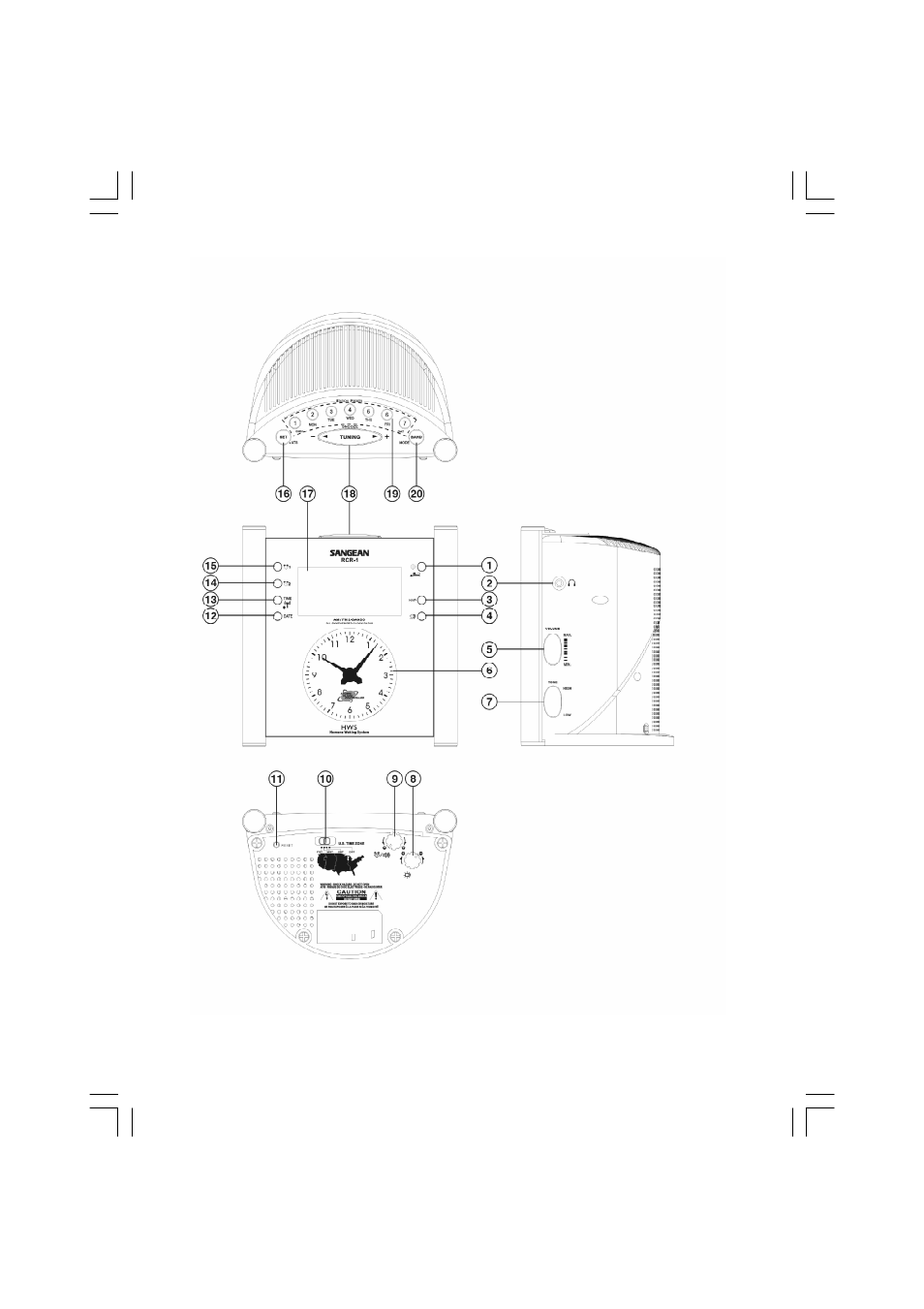 Sangean RCR-1 User Manual | Page 6 / 39